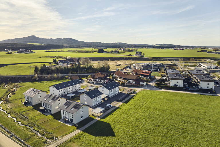 Myslik Blumenfeld Straßwalchen von oben